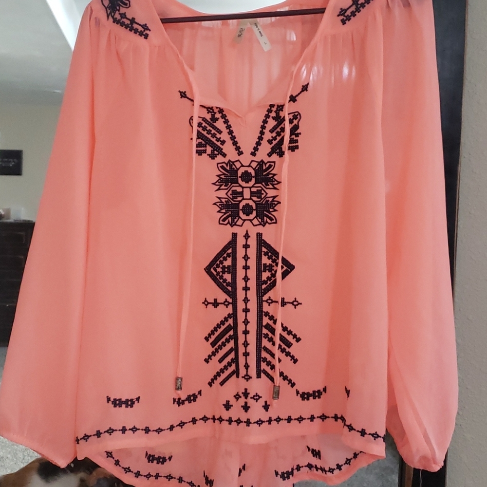 Sheer blouse